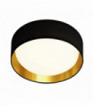 Gianna ceiling light 1 acrylic led bulb black / gold shade