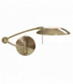 Antique brass flexible swing arm wall light
