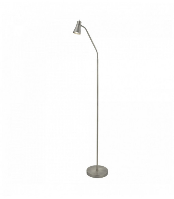 Lampadaire fusion 1 ampoule avec tête flexi inox