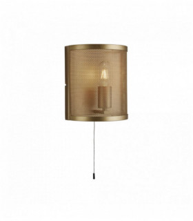 pared Mallas 1 bombilla mate oro