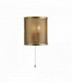 1-light matte gold mesh wall light