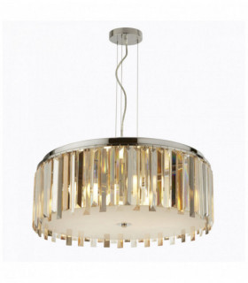 Suspension clarissa 5 ampoules chrome transparent