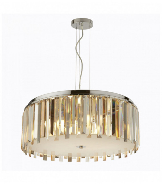 Suspension 5 clarissa Chrom-Lampen transparent