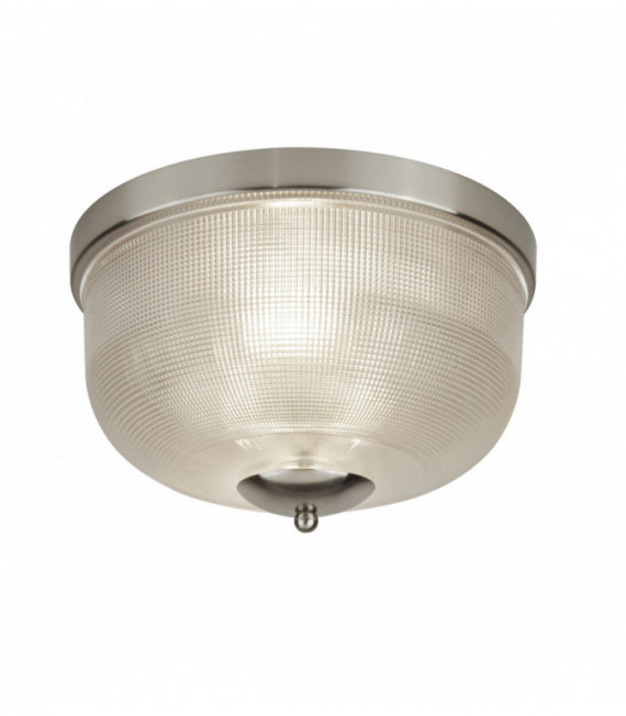 Bistro ii 2-light satin silver ceiling light