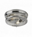 Ceiling light edinburgh 2 chrome bulbs with transparent glass ip44