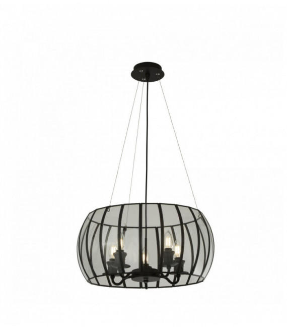 Suspension 5 Glasampullen schwarz bound / transparent