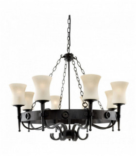 8 lampadine soffitto di vetro cartwheel scavo nero