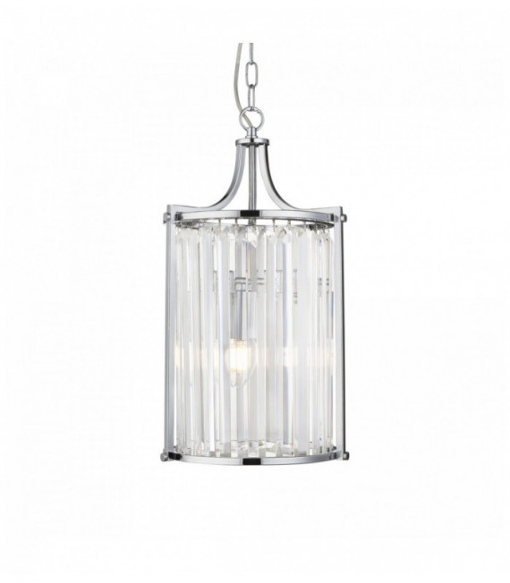 Suspension victoria 2 Ampullen Chrom mit Kristallglas