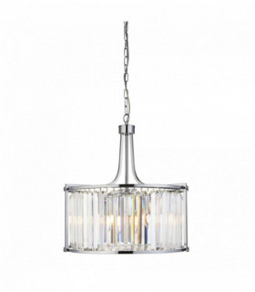 Victoria suspension 5 lights chrome with crystal glass
