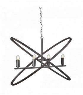 Hoopla pendant light 4 tin bulbs