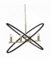 Hoopla pendant light 4 bronze bulbs