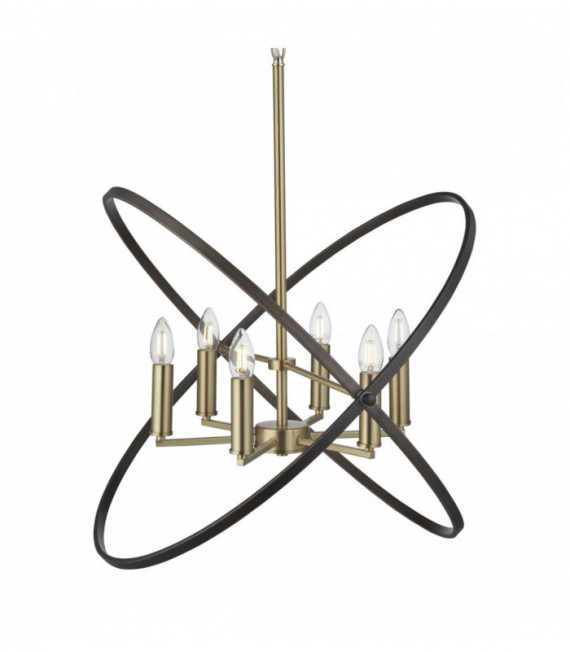 Suspension hoopla 6 ampoules bronze