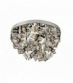 Plafonnier nova 4 ampoules chrome / transparent
