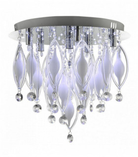 mandrino soffitto 6 lampadine Chrome Remote