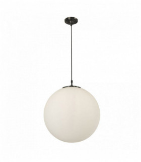 Suspension Atom 1 Ampulle dia 30cm schwarz Opalglas