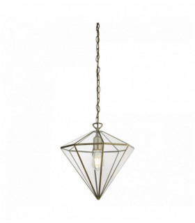 Suspension Laterne 1 Ampulle Terrarien Suspension rautenförmig ab