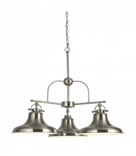 sospensione industriale dallas bulbi argento 3 raso