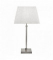 Siena table lamp with transparent cyclinder frame - satin nickel