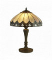 Tiffany table lamp pearl bronze / black / transparent / brown / purple