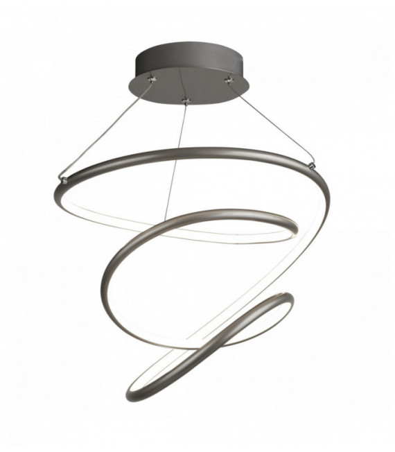Magic led pendant light satin silver