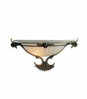 Wall Washer parete di vetro in ottone anticato