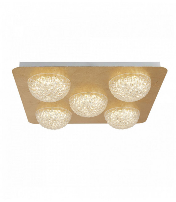 Decke LED-Lampen celestia 5 - Gold mit transparentem Acrylglas