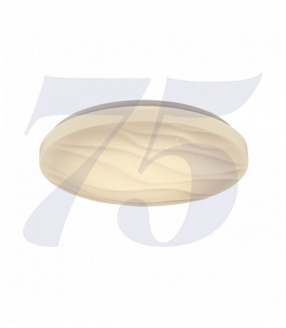 led soffitto rotondo ondulato plastica bianca - 450 millimetri