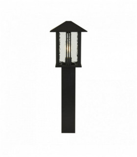 Außen pole venedig 1 Ampulle Höhe 740mm - schwarz Glas mit Wasser