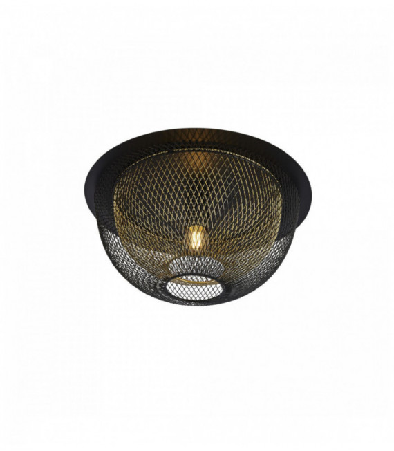 nido de abeja techo 1 ampolla con malla - exterior negro con interior de oro