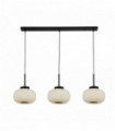 Lumina suspension 3 bulbs with frosted ridged glass