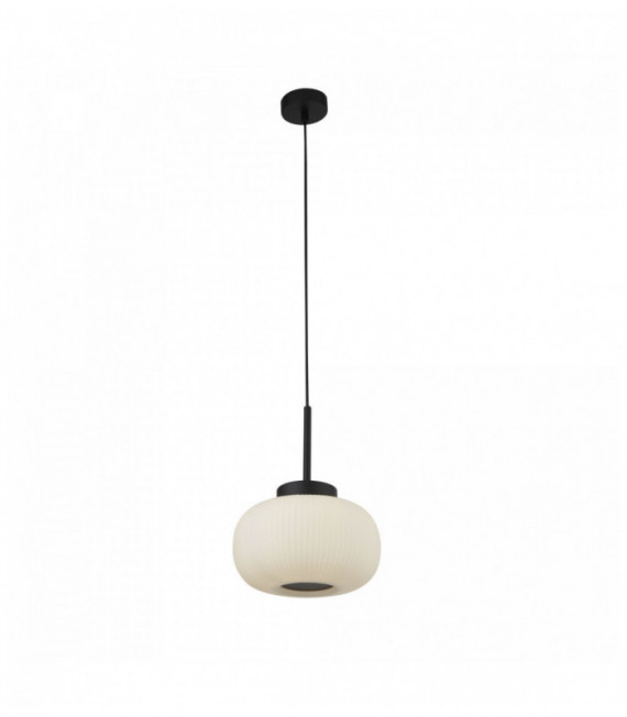 Suspension lumina 1 ampoule avec verre strié givré