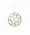 Suspension cadre globe magique led chrome