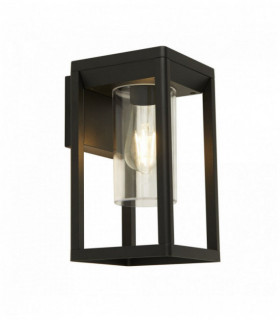 1 fuori lampadina, nero con diffusore trasparente