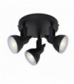 Spotlight focus 3 bulbs - black