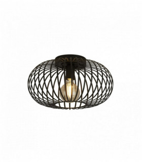 Suspension avery 1 Umwandelbarer bulb Deckenhalb matt schwarz