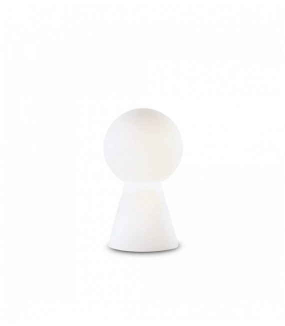 Lampada da tavolo BIRILLO bianca 1 lampadina Diametro 24 Cm