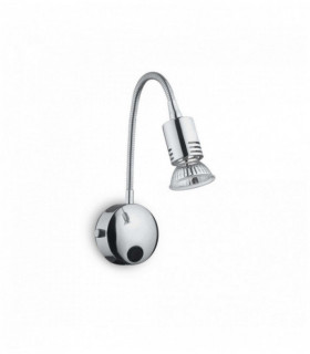 Chrome wall lamp FLEX 1 bulb