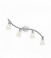 Plafonnier Blanc SNAKE 4 ampoules