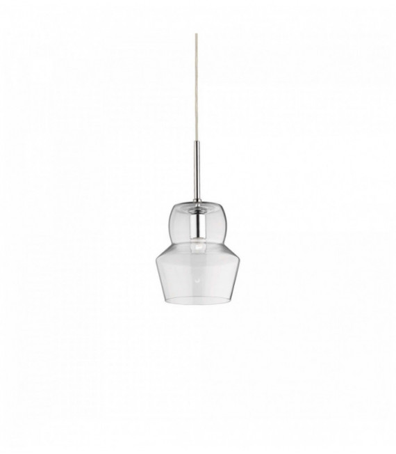 ZENO Transparent Suspension 1 Glühlampe Durchmesser 16 cm