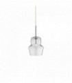 Suspension Transparente ZENO 1 ampoule Diamètre 16 Cm