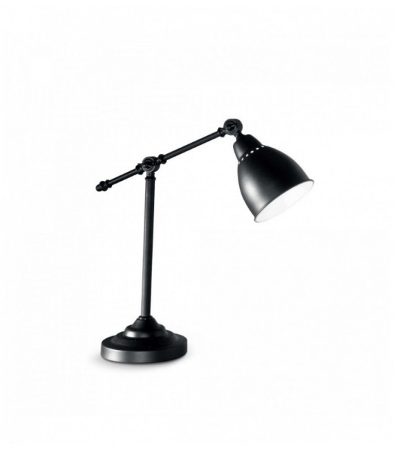 NEWTON Lampada da tavolo nera a 1 luce