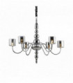 Suspension Chromée DUCA 6 ampoules