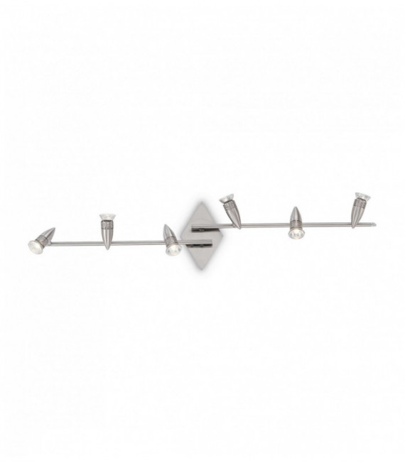Plafonnier Nickel ALFA 6 ampoules