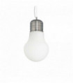 LUCE BIANCO Nickel pendant lamp 1 bulb