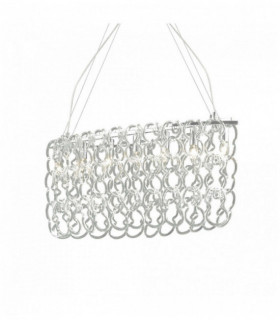 Suspension Chromée ALBA 7 ampoules en métal