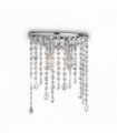 Chrome crystal wall light RAIN CLEAR 2 bulbs
