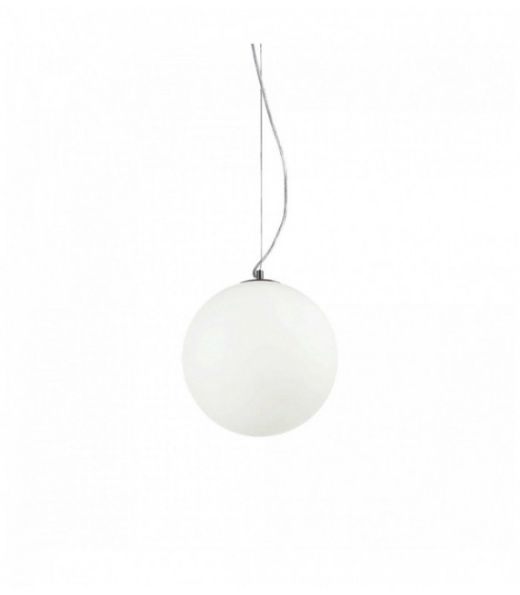 MAPA BIANCO weiße Pendelleuchte 1 Glühlampe Durchmesser 40 cm