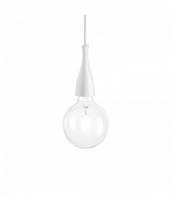 Lámpara colgante MINIMAL blanca 1 bombilla