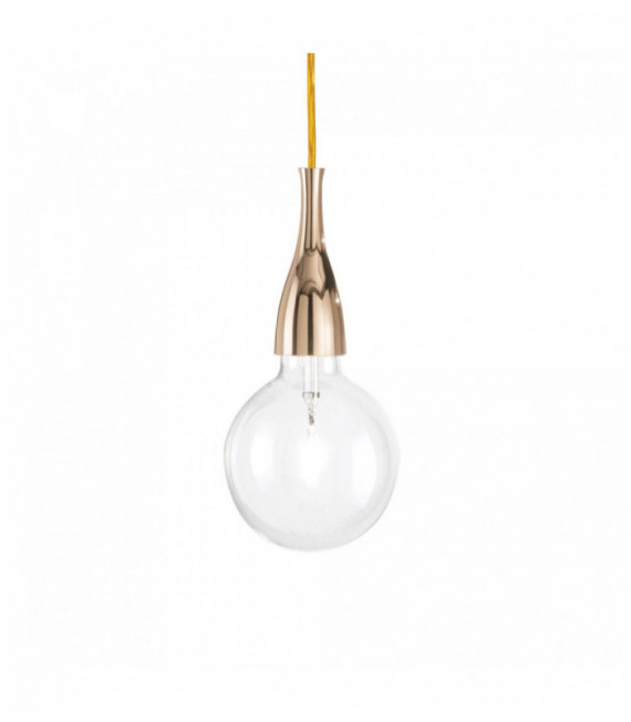 Gold pendant light MINIMAL 1 bulb
