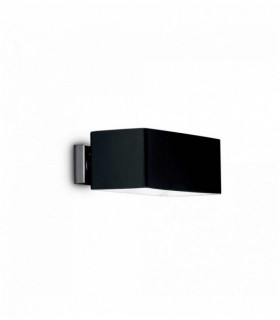 BOX aplique negro 2 bombillas